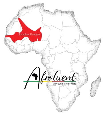 Songhai Empire Map on Afroluent