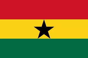 Ghana Flag for Ghana Country Overview