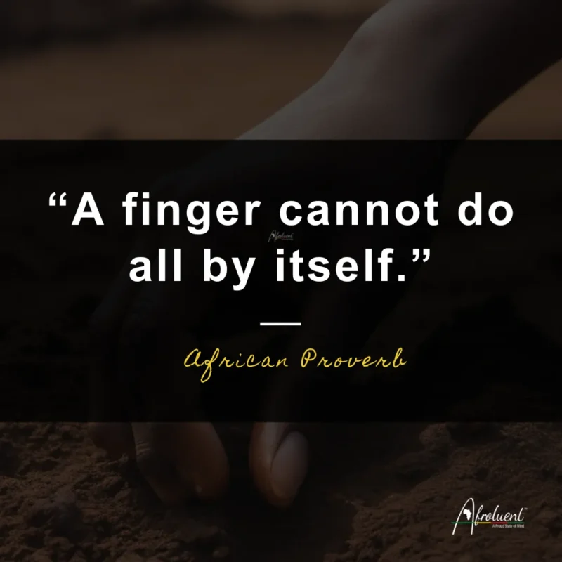 A finger cannot do all by itself